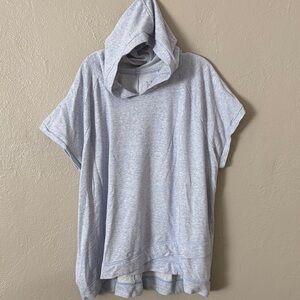 Livi Active Lane Bryant Plus Active Hooded Pullover Short Sleeve Top, 26/28 4X